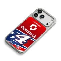 Josh Berry 4 Overstock Ford racing iPhone 17 Pro Max Electroplated Silver Case2