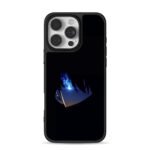 Jujutsu Kaisen Gojo blue flame art Phone Case for iPhone 11-17 & Samsung Galaxy S24-S26