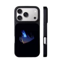 Jujutsu Kaisen Gojo blue flame art iPhone 17 Pro Max Black Case