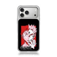 Jujutsu Kaisen Itadori Sukuna split iPhone 17 Pro Max Electroplated Silver Case1