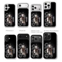 Jujutsu Kaisen Satoru Gojo art Chris Brown Phone Case Black Electroplated Silver For Iphone 11 To 17