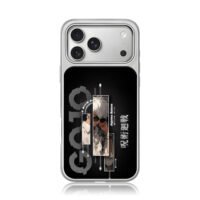 Jujutsu Kaisen Satoru Gojo art iPhone 17 Pro Max Electroplated Silver Case1