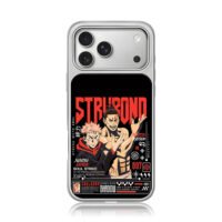 Jujutsu Kaisen Yuji Todo anime art iPhone 17 Pro Max Electroplated Silver Case1