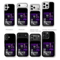 Jungkook BTS Golden photo collage Chris Brown Phone Case Black Electroplated Silver For Iphone 11 To 17