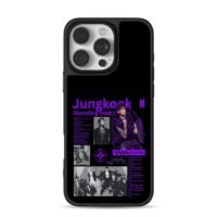 Jungkook BTS Golden photo collage Phone Case for iPhone 11-17 & Samsung Galaxy S24-S26