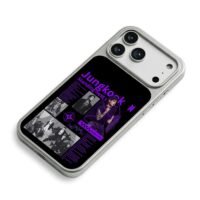 Jungkook BTS Golden photo collage iPhone 17 Pro Max Electroplated Silver Case2