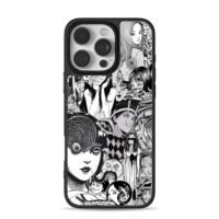 Junji Ito horror manga collage Phone Case for iPhone 11-17 & Samsung Galaxy S24-S26