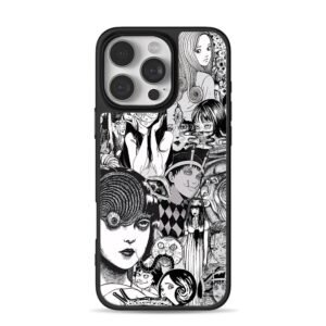 Junji Ito horror manga collage Phone Case for iPhone 11-17 & Samsung Galaxy S24-S26