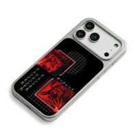 Junji Ito red horror manga girl art iPhone 17 Pro Max Electroplated Silver Case2