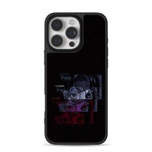 Junji Ito spiral eye manga girl art iPhone 16 Pro Max Black Case