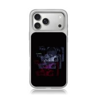 Junji Ito spiral eye manga girl art iPhone 17 Pro Max Electroplated Silver Case1