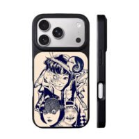 Junji Ito Tomie creepy manga art iPhone 17 Pro Max Black Case