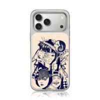 Junji Ito Tomie creepy manga art iPhone 17 Pro Max Electroplated Silver Case1