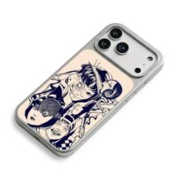 Junji Ito Tomie creepy manga art iPhone 17 Pro Max Electroplated Silver Case2