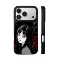 Junji Ito Tomie horror eye target iPhone 17 Pro Max Black Case