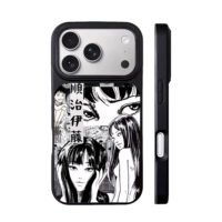 Junji Ito Tomie horror manga eyes iPhone 17 Pro Max Black Case