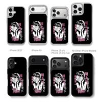 Junji Ito Tomie Kawakami horror art Chris Brown Phone Case Black Electroplated Silver For Iphone 11 To 17