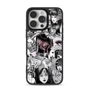 Junji Ito Tomie manga collage Phone Case for iPhone 11-17 & Samsung Galaxy S24-S26