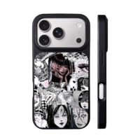 Junji Ito Tomie manga collage iPhone 17 Pro Max Black Case