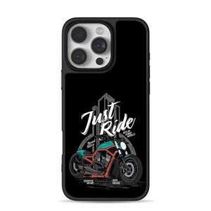Just Ride Speed Retro motorbike art Phone Case for iPhone 11-17 & Samsung Galaxy S24-S26