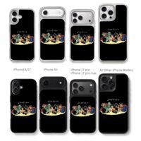 JUSTICE DC heroes drinking together Chris Brown Phone Case Black Electroplated Silver For Iphone 11 To 17