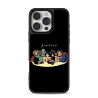 JUSTICE DC heroes drinking together iPhone 16 Pro Max Black Case
