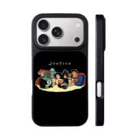 JUSTICE DC heroes drinking together iPhone 17 Pro Max Black Case