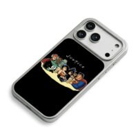 JUSTICE DC heroes drinking together iPhone 17 Pro Max Electroplated Silver Case2