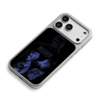 Justin Bieber blue portraits iPhone 17 Pro Max Electroplated Silver Case2