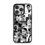 Justin Bieber bw photo collage Phone Case for iPhone 11-17 & Samsung Galaxy S24-S26
