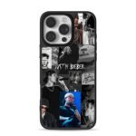 Justin Bieber concert photo collage iPhone 16 Pro Max Black Case
