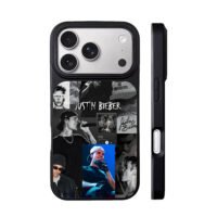 Justin Bieber concert photo collage iPhone 17 Pro Max Black Case