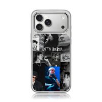 Justin Bieber concert photo collage iPhone 17 Pro Max Electroplated Silver Case1