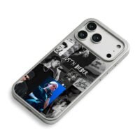 Justin Bieber concert photo collage iPhone 17 Pro Max Electroplated Silver Case2