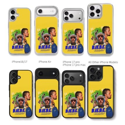 Justin Bieber drew Bahamas collage Chris Brown Phone Case Black Electroplated Silver For Iphone 11 To 17