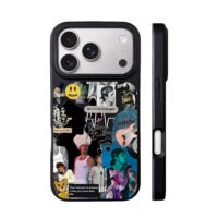 Justin Bieber drew tour fan collage iPhone 17 Pro Max Black Case