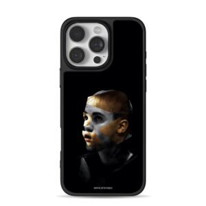 Justin Bieber face collage art iPhone 16 Pro Max Black Case