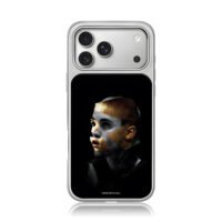 Justin Bieber face collage art iPhone 17 Pro Max Electroplated Silver Case1