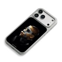 Justin Bieber face collage art iPhone 17 Pro Max Electroplated Silver Case2