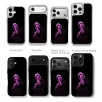 Justin Bieber in drew beanie purple Chris Brown Phone Case Black Electroplated Silver For Iphone 11 To 17