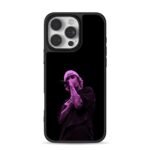 Justin Bieber in drew beanie purple iPhone 16 Pro Max Black Case