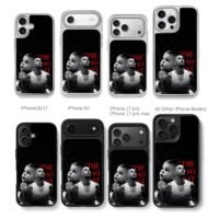 Justin Bieber kid self Time So Fast Chris Brown Phone Case Black Electroplated Silver For Iphone 11 To 17