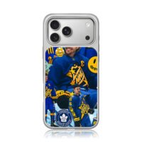 Justin Bieber NHL hockey Leafs drew iPhone 17 Pro Max Electroplated Silver Case1
