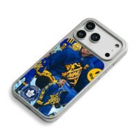 Justin Bieber NHL hockey Leafs drew iPhone 17 Pro Max Electroplated Silver Case2