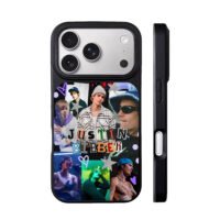 Justin Bieber photo collage iPhone 17 Pro Max Black Case