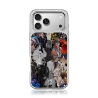 Justin Bieber photo collage iPhone 17 Pro Max Electroplated Silver Case1
