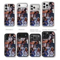 Justin Bieber Purpose Tour collage Chris Brown Phone Case Black Electroplated Silver For Iphone 11 To 17