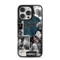 Justin Bieber Purpose Tour collage Phone Case for iPhone 11-17 & Samsung Galaxy S24-S26