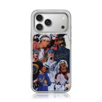 Justin Bieber Purpose Tour collage iPhone 17 Pro Max Electroplated Silver Case1