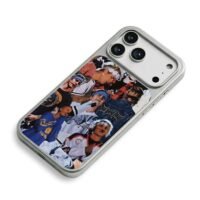 Justin Bieber Purpose Tour collage iPhone 17 Pro Max Electroplated Silver Case2